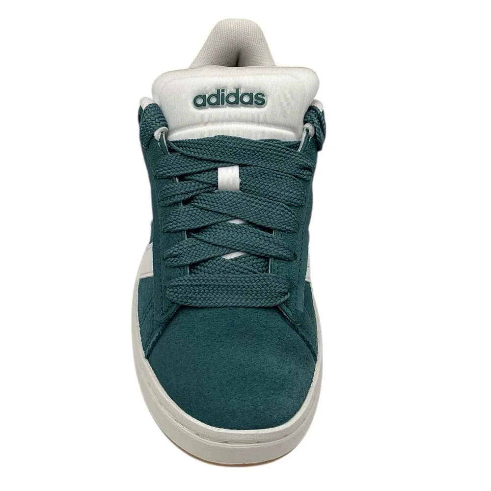 Adidas Grand Court Alpha Mens Youth Boys Classic‎ Style Shoes Size 4 Green White